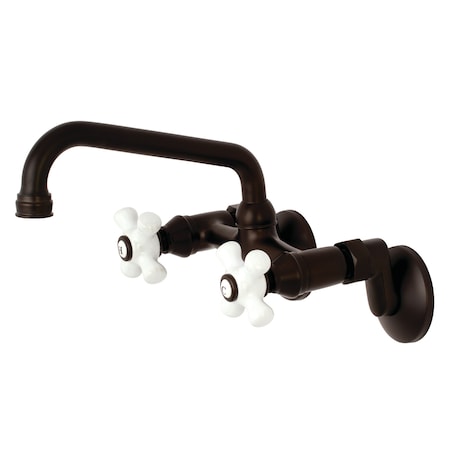Kingston Brass KS613ORB 2-Handle Wall Mount Kitchen Faucet KS613ORB